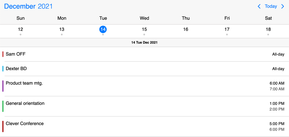 Responsive Event Calendar Documentation For Javascript Mobiscroll